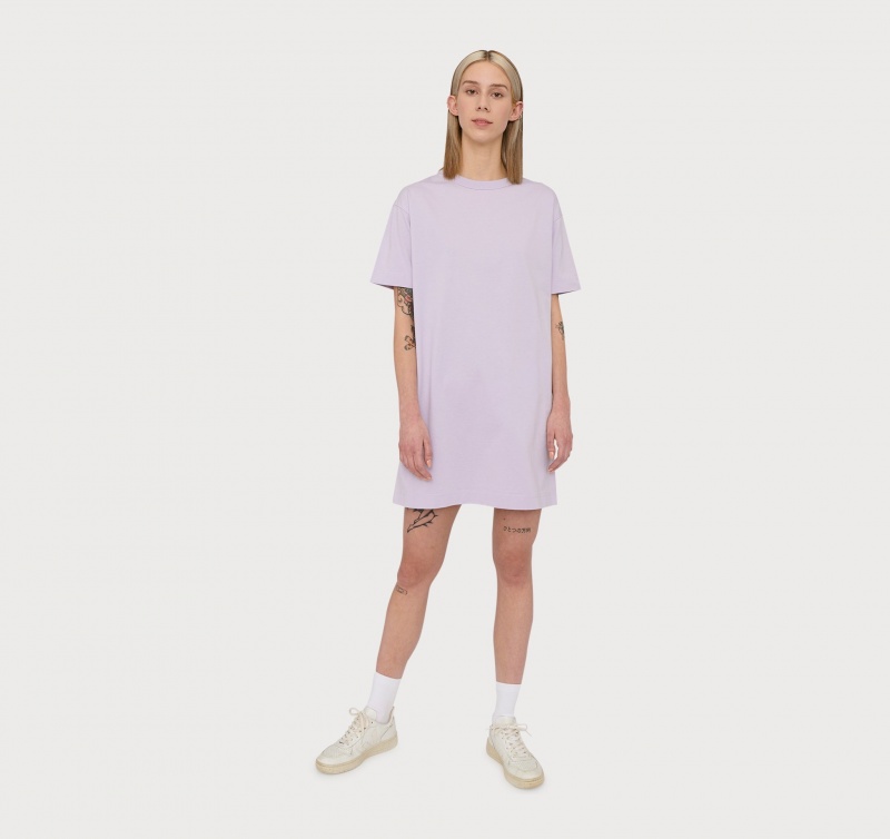 Organic Basics ORGANIC COTTON True Boxy T-Shirt Jurken Soft Lilac | 52413-XBDC