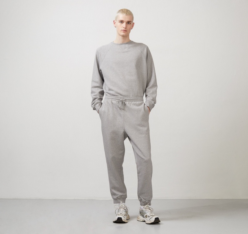 Organic Basics ORGANIC COTTON True French-Terry Sweatpants Grijs | 86539-XHAE