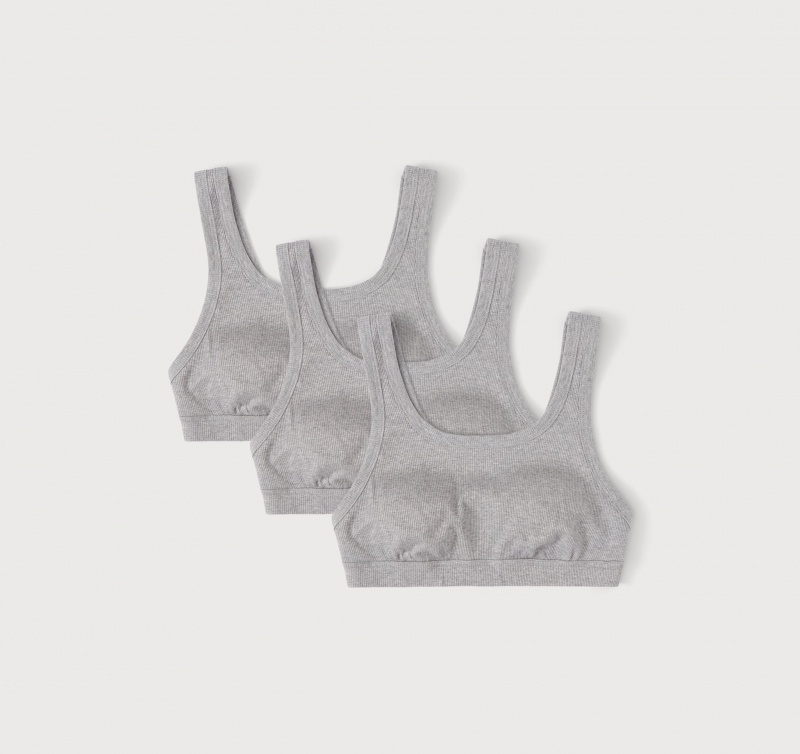 Organic Basics ORGANIC COTTON True Rib Tank Bra 3-pack | 54987-SEYP