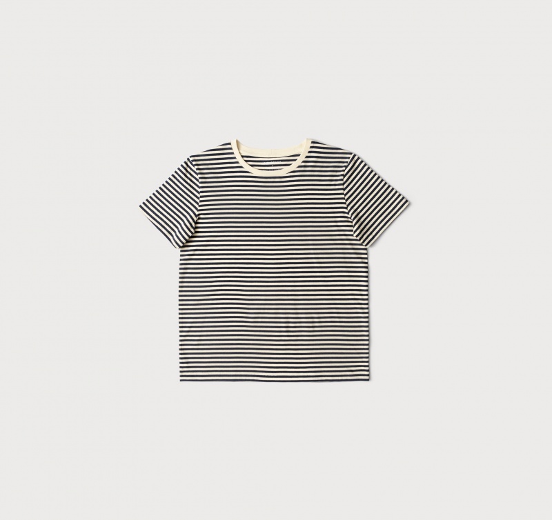 Organic Basics ORGANIC COTTON True Tee Donkerblauw | 12597-DWGT