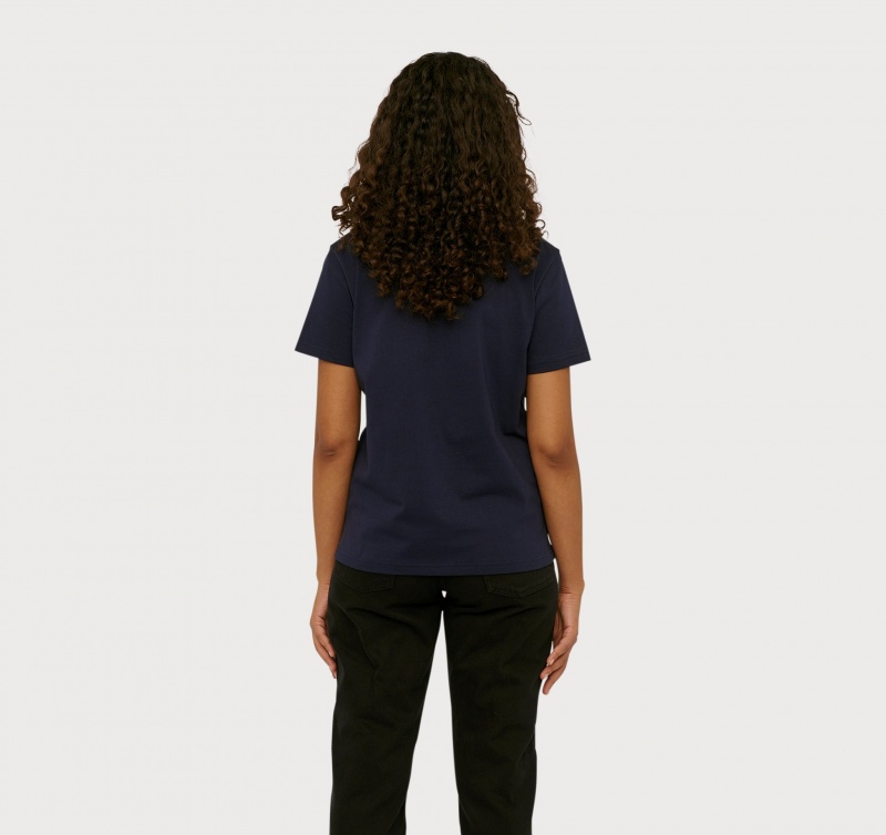 Organic Basics ORGANIC COTTON True Tee Donkerblauw | 04831-MERD