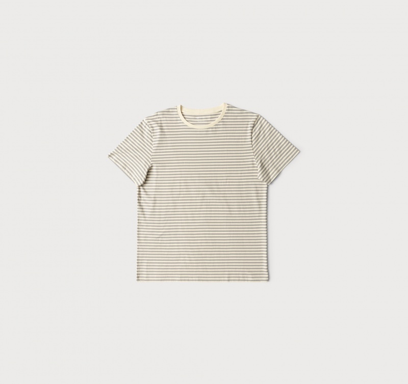 Organic Basics ORGANIC COTTON True Tee Grijs | 96172-YMIW