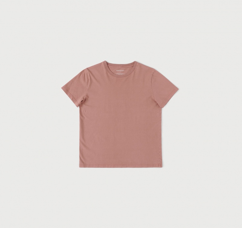 Organic Basics ORGANIC COTTON True Tee TerraToned Brick | 97841-HOFA