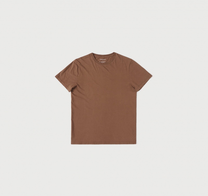 Organic Basics ORGANIC COTTON True Tee TerraToned Wood | 49621-FZJV