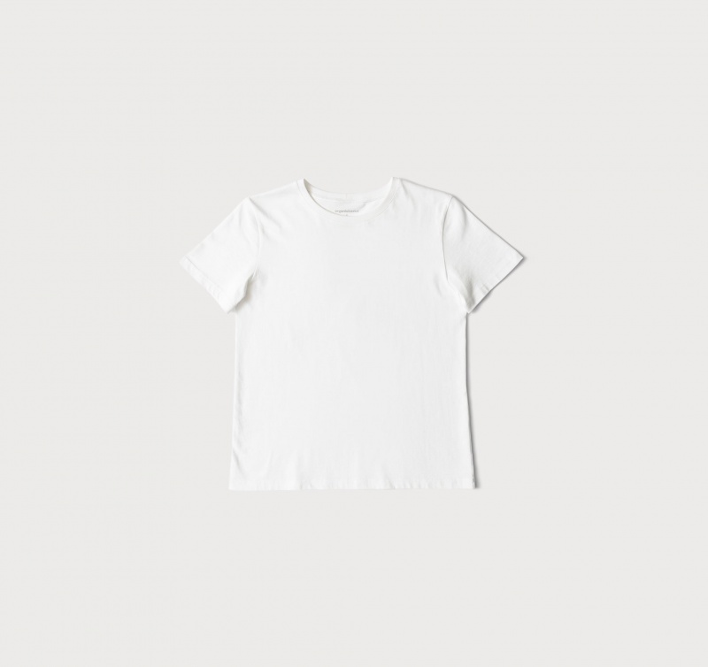 Organic Basics ORGANIC COTTON True Tee Wit | 08426-WDLE