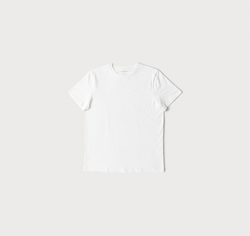 Organic Basics ORGANIC COTTON True Tee Wit | 60981-TQHC