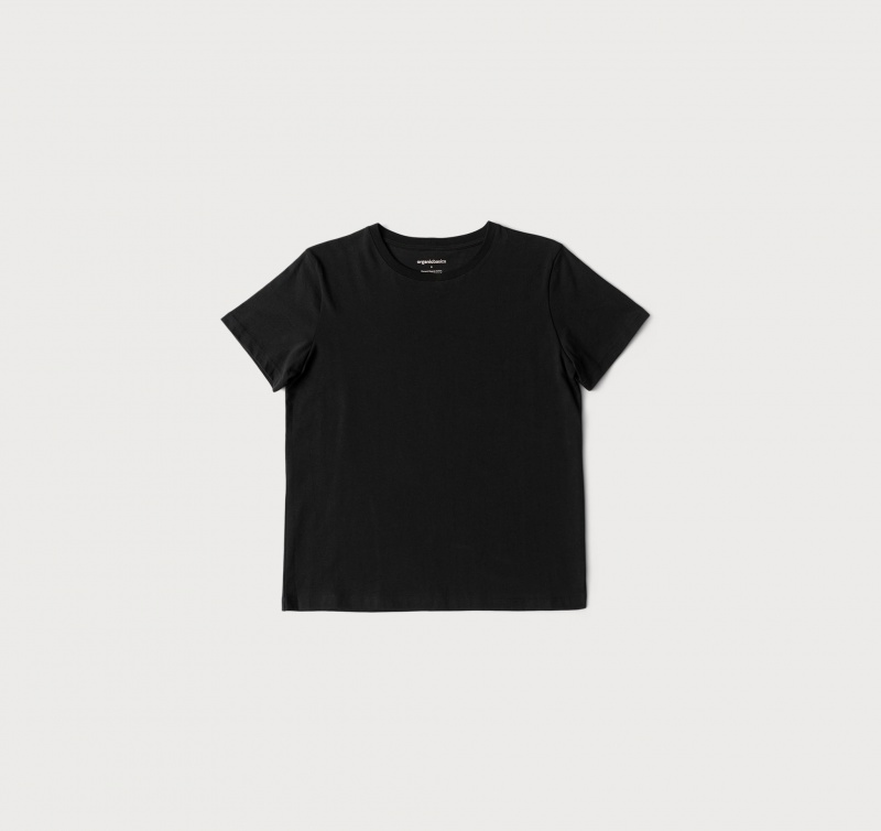 Organic Basics ORGANIC COTTON True Tee Zwart | 05923-WEXO