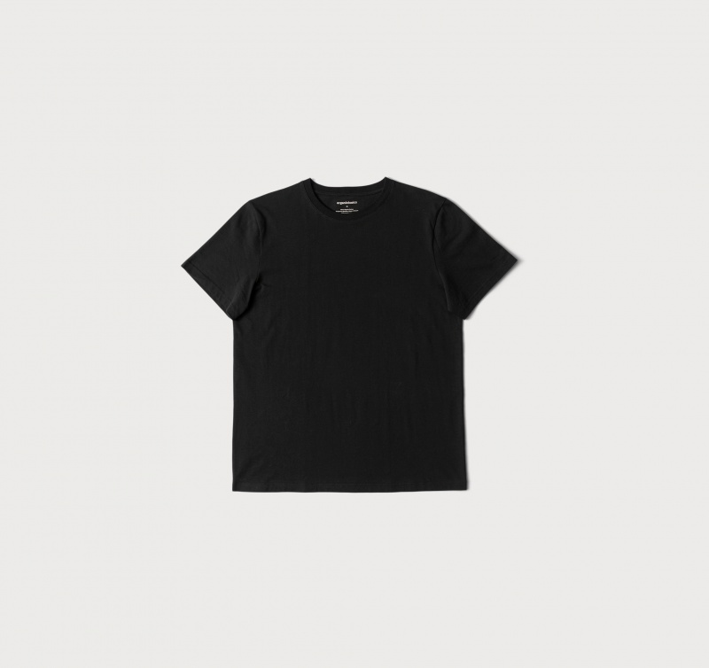 Organic Basics ORGANIC COTTON True Tee Zwart | 18457-CXPB