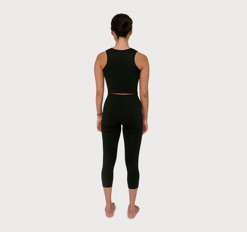 Organic Basics RECYCLED NYLON Active 3/4 Leggings Zwart | 21846-KWTF