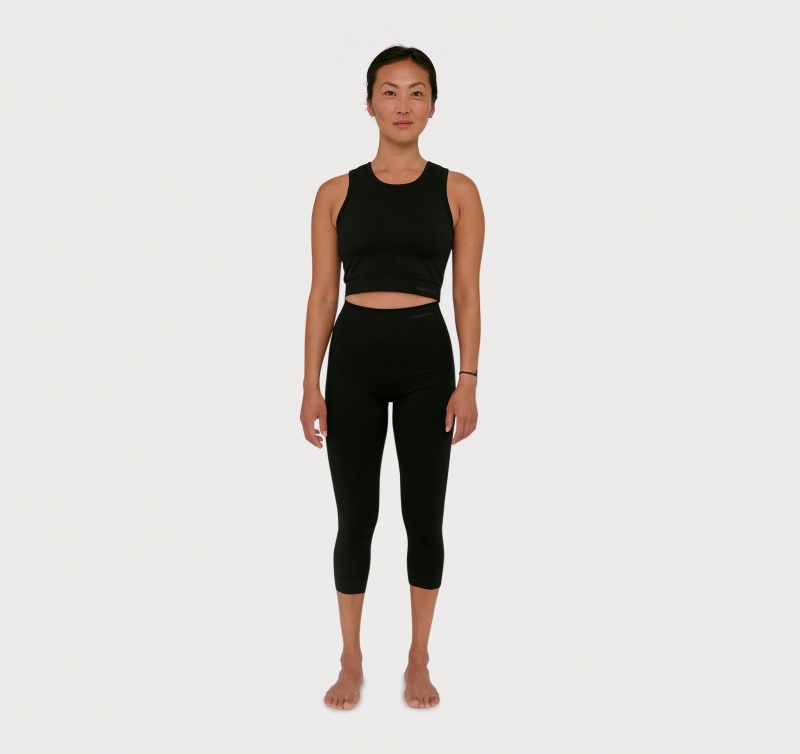 Organic Basics RECYCLED NYLON Active 3/4 Leggings Zwart | 21846-KWTF