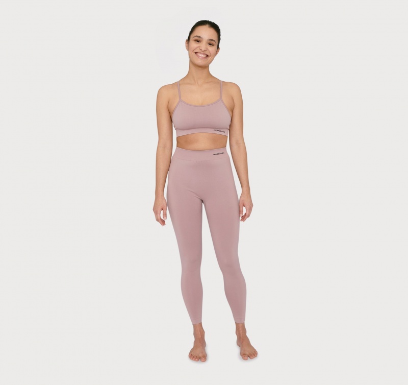 Organic Basics RECYCLED NYLON Active Leggings Roze | 70594-BVMY