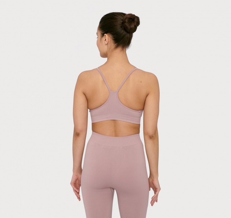 Organic Basics RECYCLED NYLON Active Sports Bra Roze | 35290-JNHO