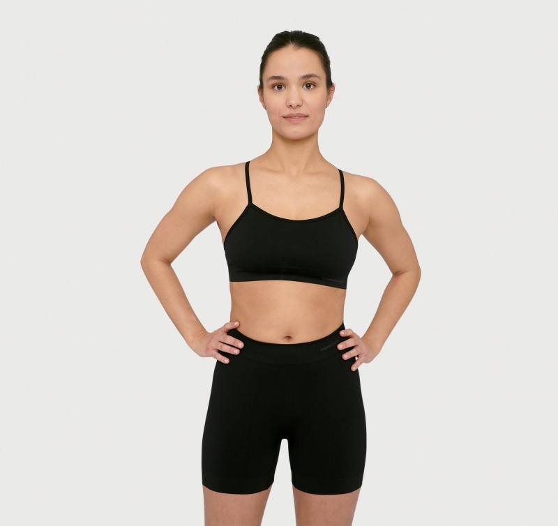 Organic Basics RECYCLED NYLON Active Sports Bra Zwart | 24971-RYBC