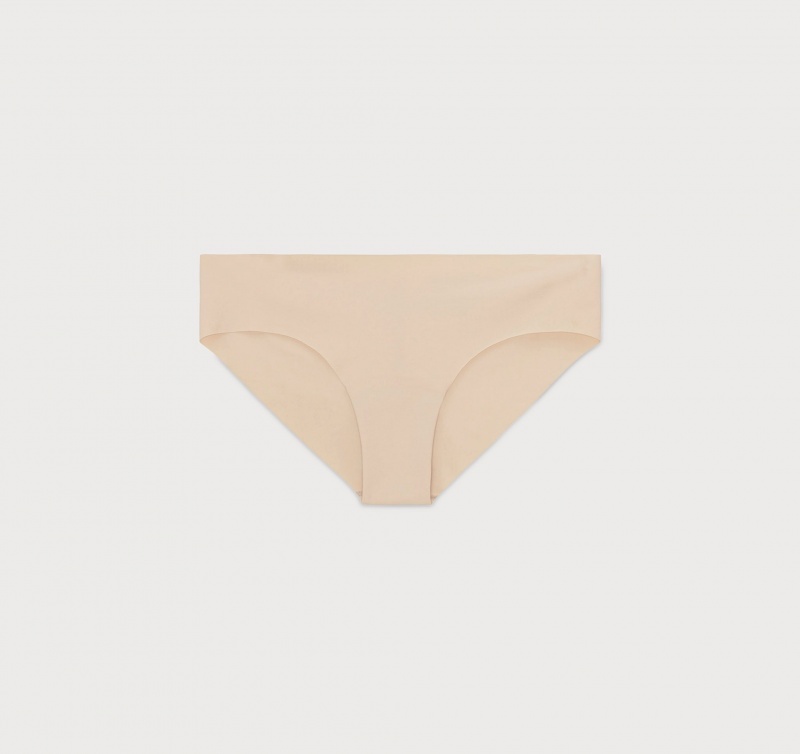 Organic Basics RECYCLED NYLON Invisible Cheeky Briefs 2-pack Oak | 07152-QBTA