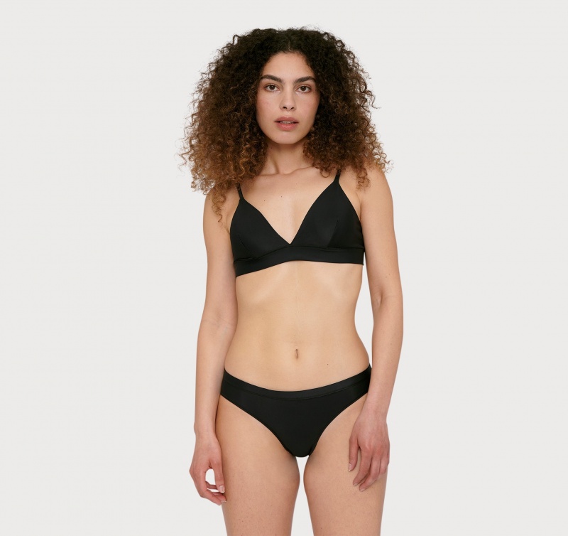 Organic Basics RECYCLED NYLON Re-Swim Bikini Bottoms Zwart | 01536-AFJZ