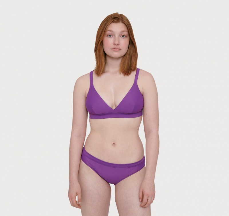 Organic Basics RECYCLED NYLON Re-Swim Bikini Bottoms Violet | 96172-VNZO