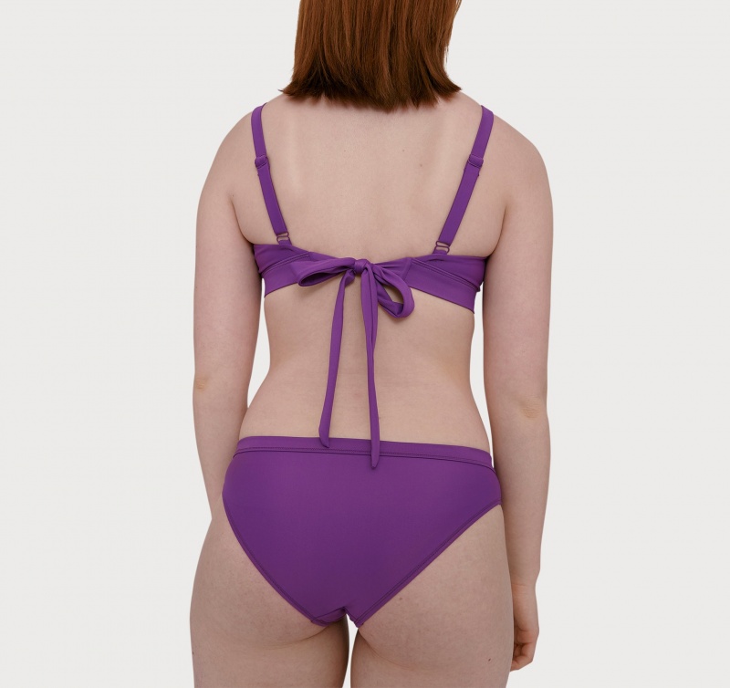 Organic Basics RECYCLED NYLON Re-Swim Bikini Bottoms Violet | 96172-VNZO