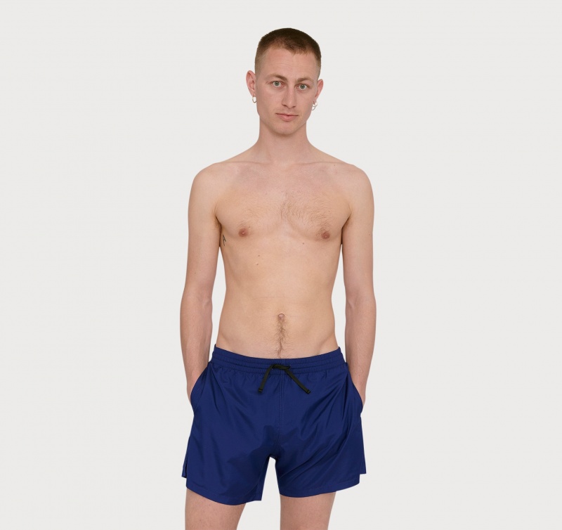 Organic Basics RECYCLED POLYESTER Re-Swim Shorts Donkerblauw | 91850-RIEB