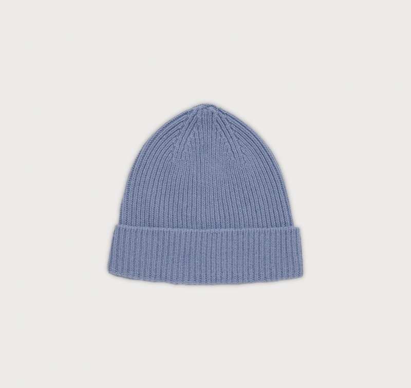 Organic Basics RECYCLED WOOL Beanie Lichtblauw | 42359-OABU