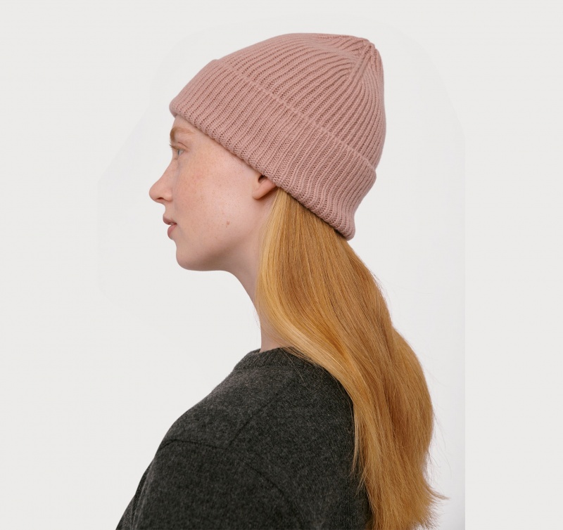 Organic Basics RECYCLED WOOL Beanie Roze | 14920-ULQK