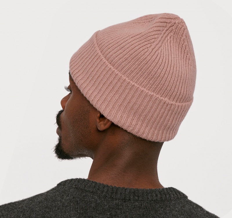 Organic Basics RECYCLED WOOL Beanie Roze | 45360-REPV