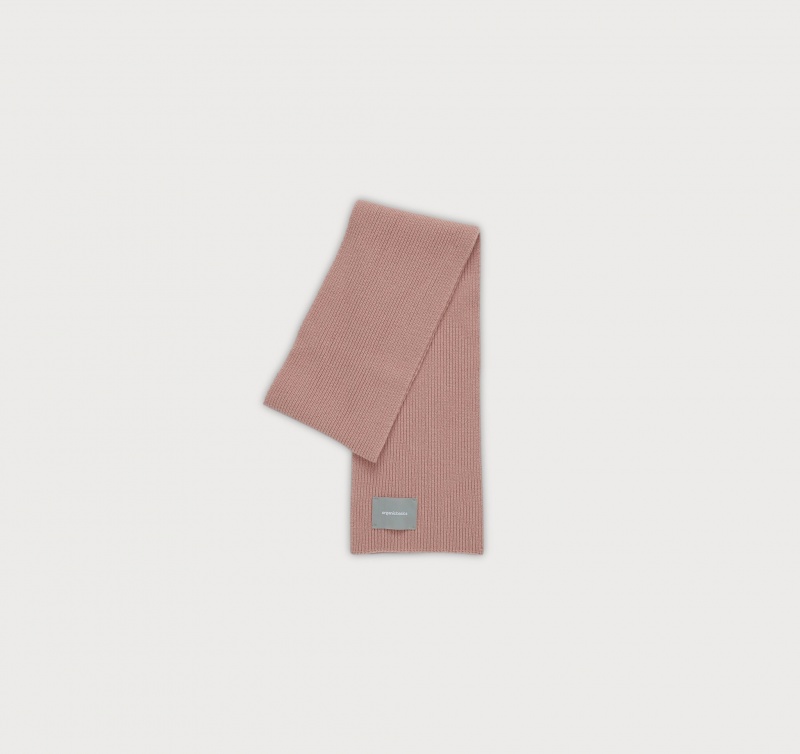 Organic Basics RECYCLED WOOL Rib Scarf Roze | 70816-KSQI