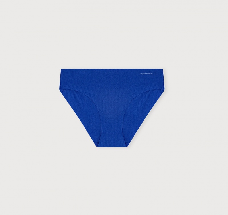 Organic Basics Recycled Nylon Naked Rib Briefs Blauw | 20653-PRVE