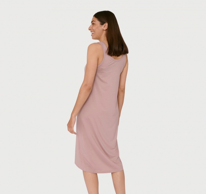 Organic Basics TENCEL™ LYOCELL Soft Touch Jurken Roze | 72590-DPQC