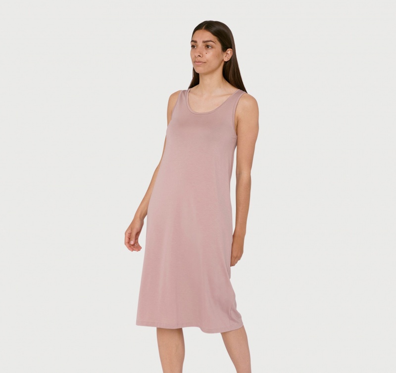 Organic Basics TENCEL™ LYOCELL Soft Touch Jurken Roze | 72590-DPQC