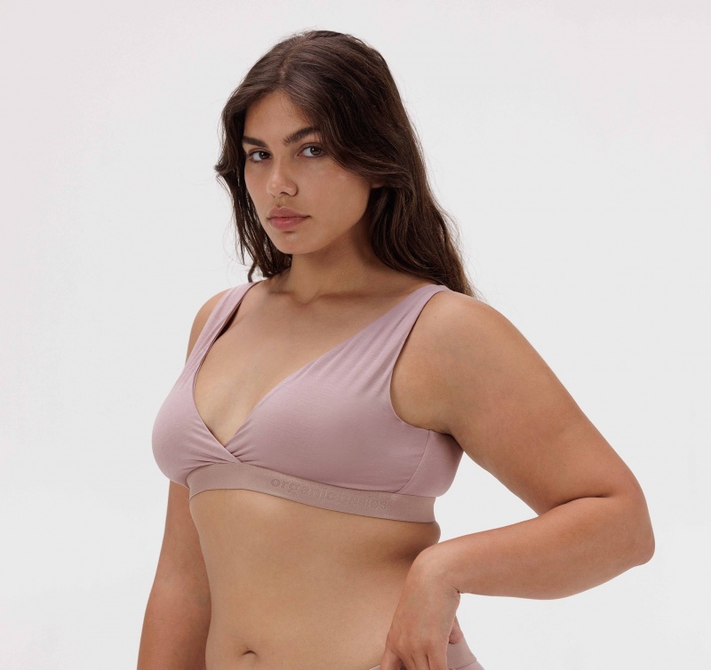 Organic Basics TENCEL™ LYOCELL Soft Touch Basic Bralette Roze | 10256-JMRO