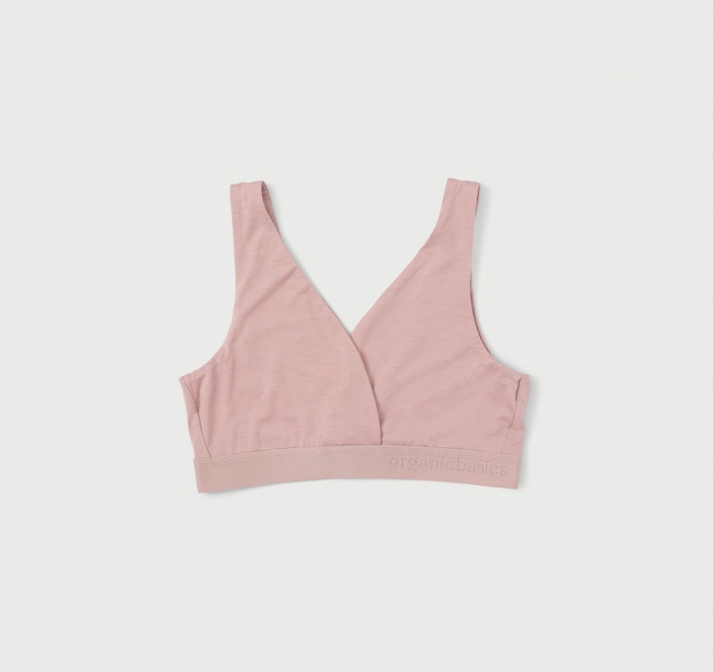 Organic Basics TENCEL™ LYOCELL Soft Touch Basic Bralette Roze | 10256-JMRO