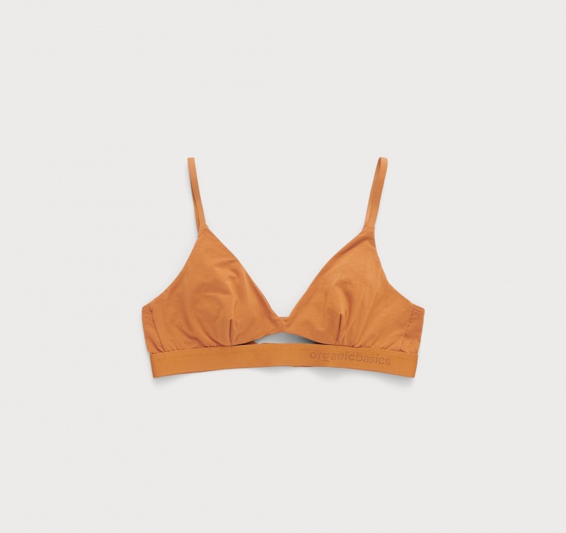 Organic Basics TENCEL™ LYOCELL Soft Touch Bralette Ocher | 97042-CKBJ