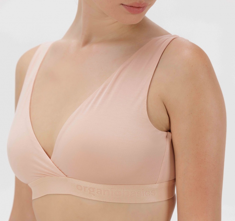 Organic Basics TENCEL™ LYOCELL Soft Touch Basic Bralette Roze | 38465-ZKBF