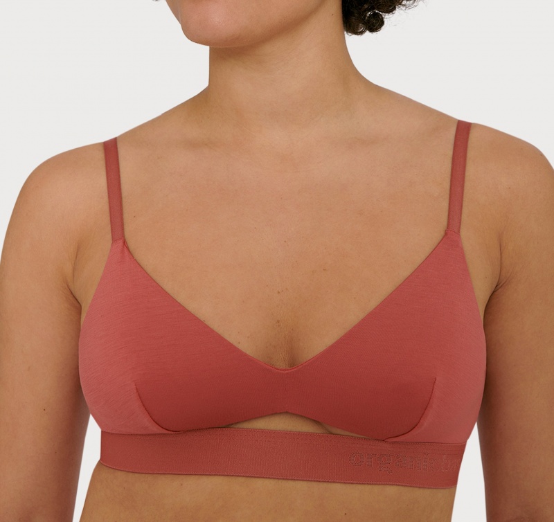 Organic Basics TENCEL™ LYOCELL Soft Touch Bralette Cedar | 73250-QEMW