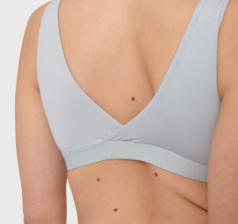 Organic Basics TENCEL™ LYOCELL Soft Touch Basic Bralette Blauw | 06987-YPOA