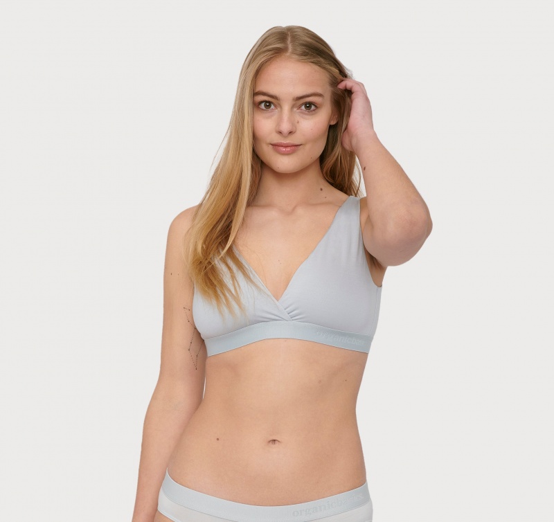 Organic Basics TENCEL™ LYOCELL Soft Touch Basic Bralette Blauw | 06987-YPOA