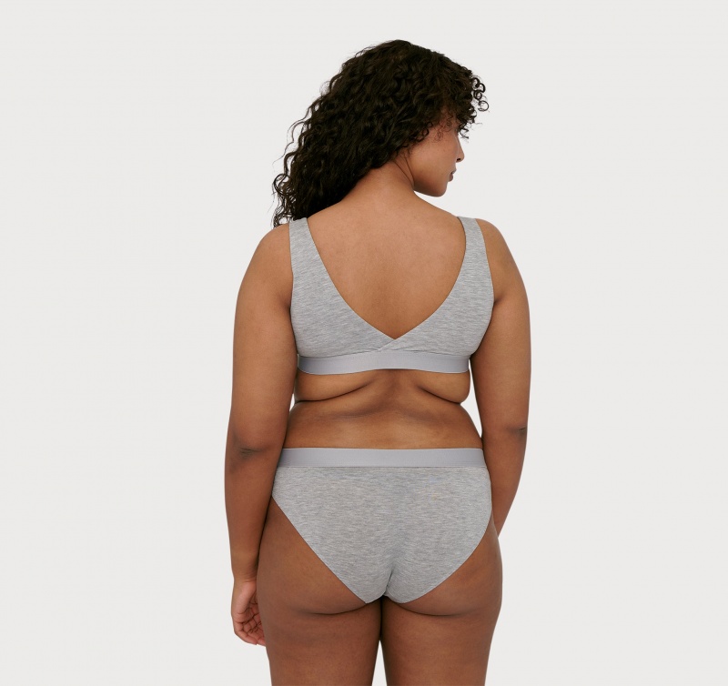 Organic Basics TENCEL™ LYOCELL Soft Touch Basic Bralette Grijs | 82954-CPML