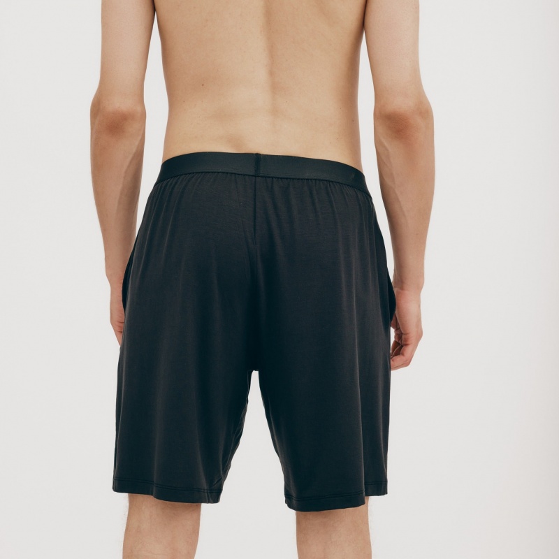 Organic Basics TENCEL™ LYOCELL Soft Touch Shorts Zwart | 74562-OBTU