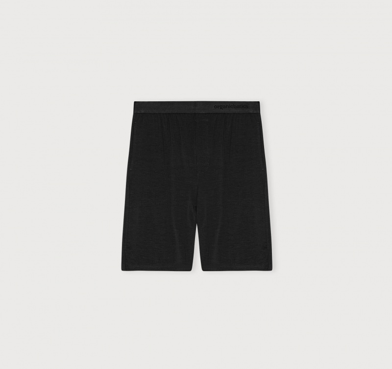 Organic Basics TENCEL™ LYOCELL Soft Touch Shorts Zwart | 74562-OBTU