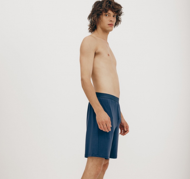 Organic Basics TENCEL™ LYOCELL Soft Touch Shorts Blauw | 92561-XMUJ