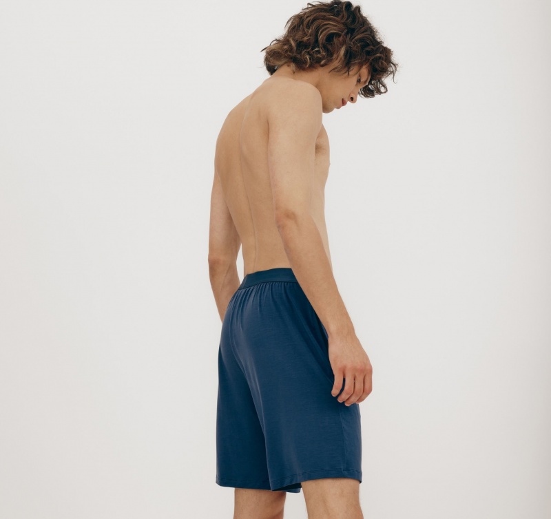 Organic Basics TENCEL™ LYOCELL Soft Touch Shorts Blauw | 92561-XMUJ