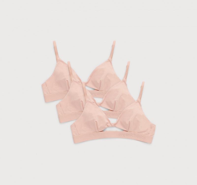 Organic Basics TENCEL™ LYOCELL Soft Touch Bralette 3-pack | 21497-PNWS